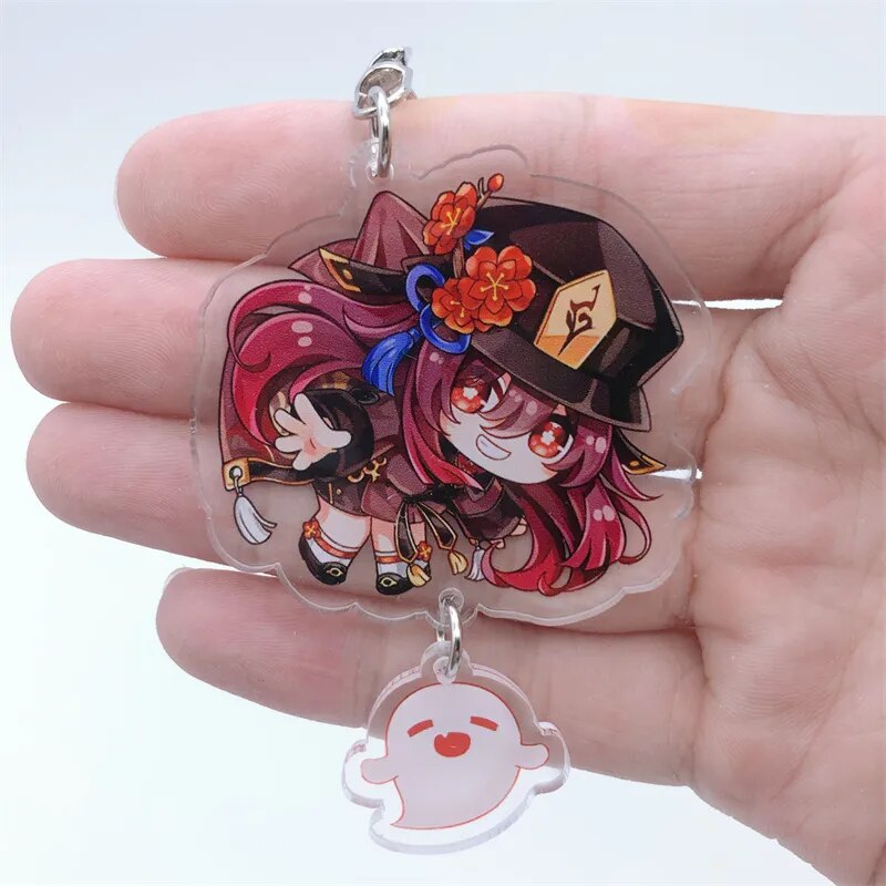 Genshin Impact 'Hu Tao' Keyring Acrylic Keychain