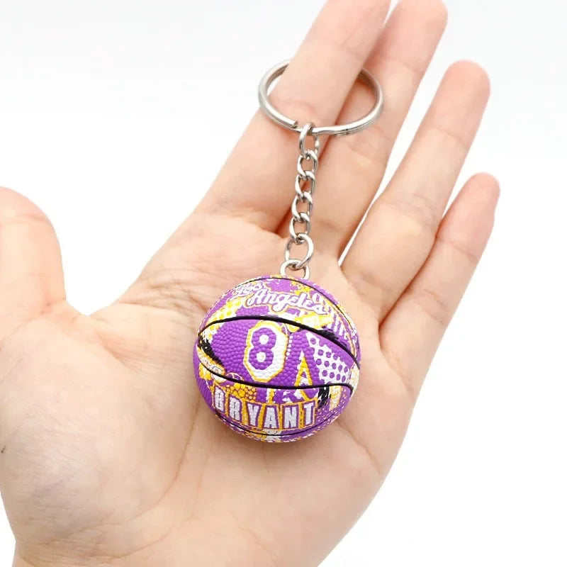 Basketball 'Los Angeles | Bryant 8' Keyring Rubber Keychain
