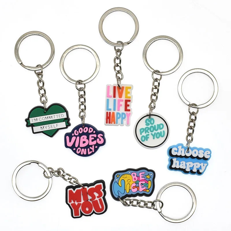 'Keep it Weird' Keyring PVC Keychain