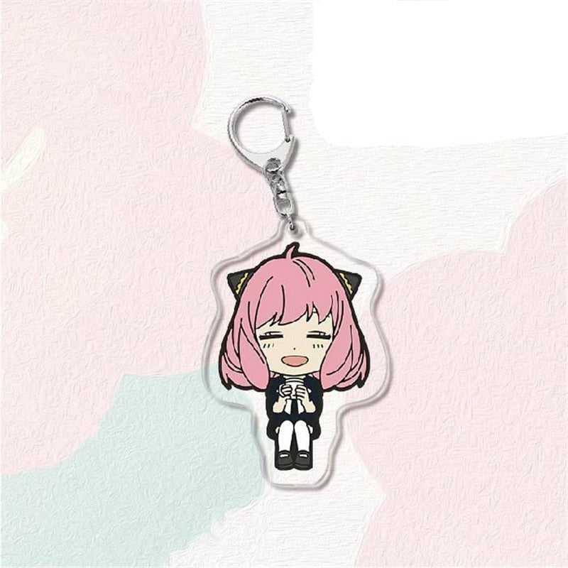 SPY X FAMILY 'Anya | Coffee | Relaxing' Keyring Acrylic Keychain