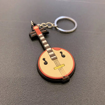 Musical Instrument 'Zhongruan' Keyring Metal Keychain