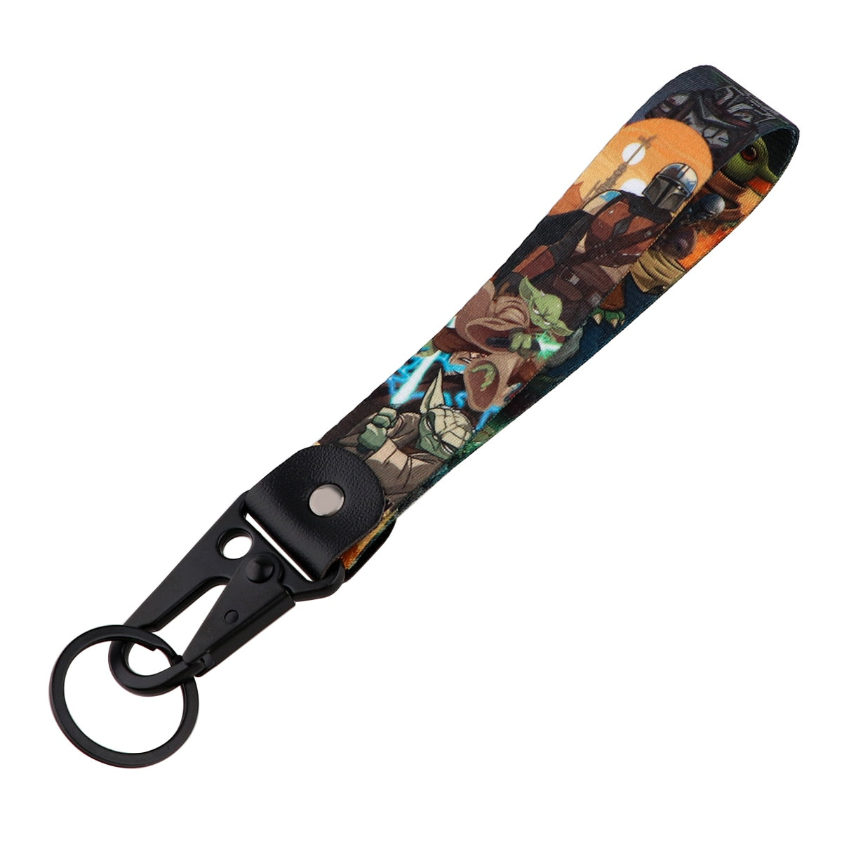 Star Wars 'Yoda' Wrist Lanyard Keychain with Keyring Clip