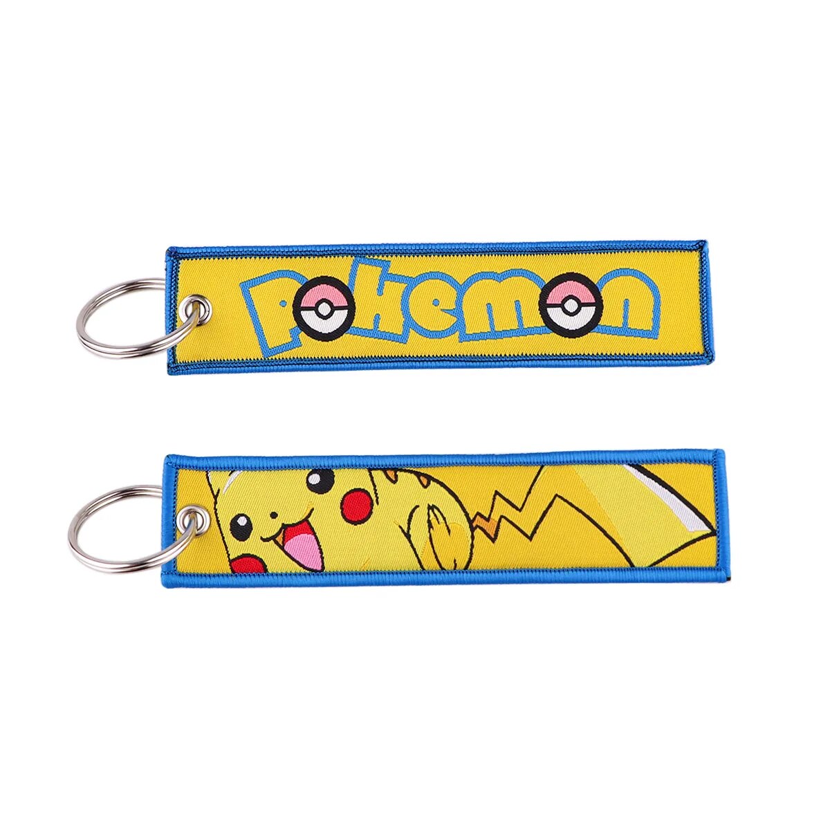 Pokemon 'Pikachu I' Embroidered Keychain
