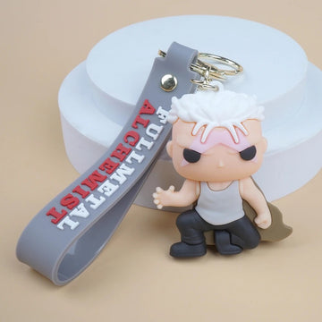 Fullmetal Alchemist 'Scar' Keyring Rubber Keychain