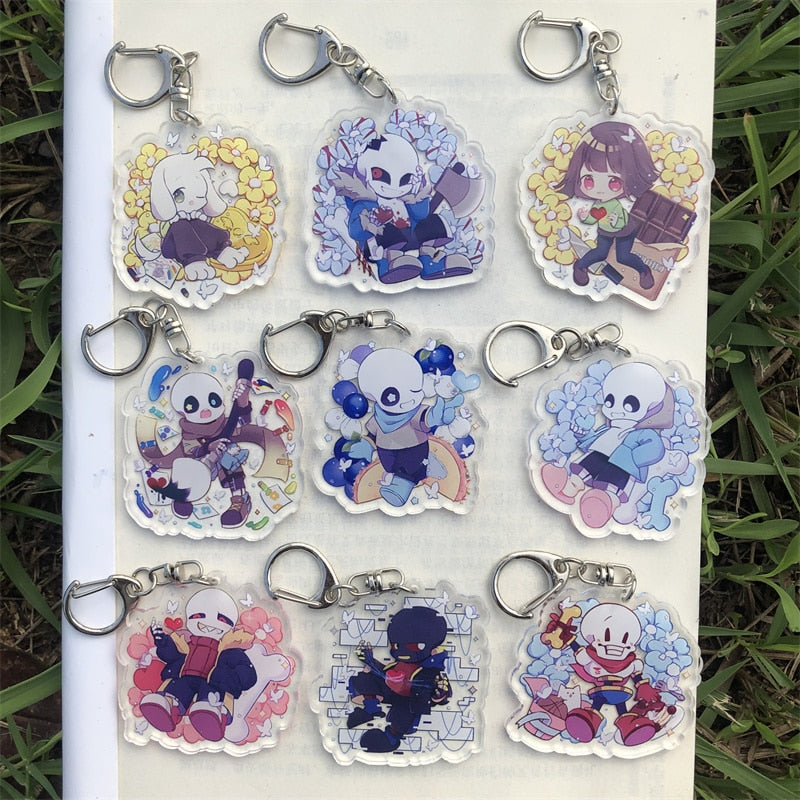 Undertale Sans 'Underswap Sans' Keyring Plastic Keychain