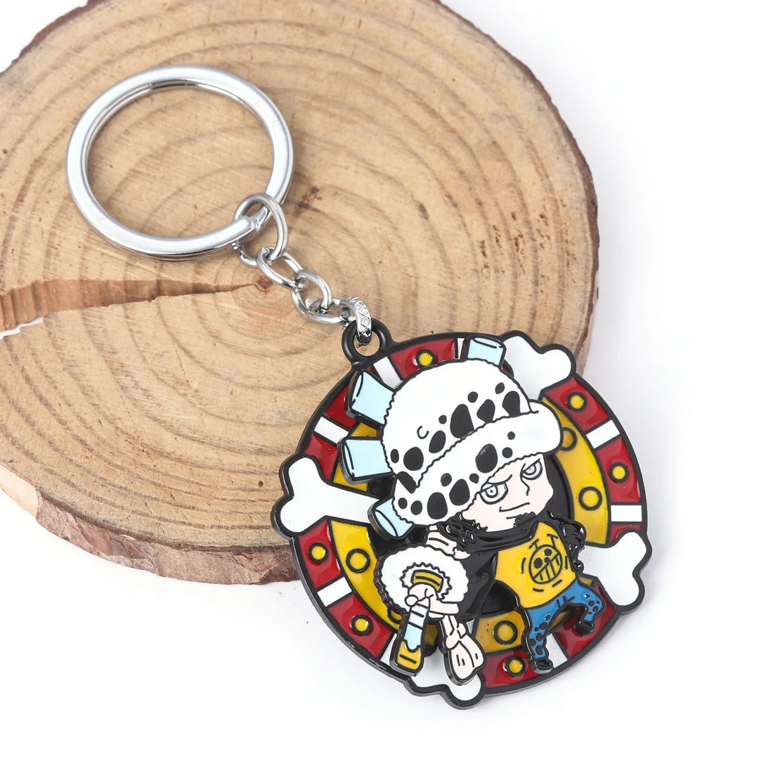 One Piece Trafalgar D. Water Law Chibi Rotatable Enamel Keychain