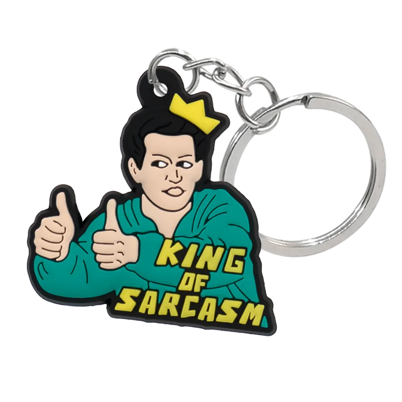 FRIENDS 'King of Sarcasm' Keyring Silicone Keychain