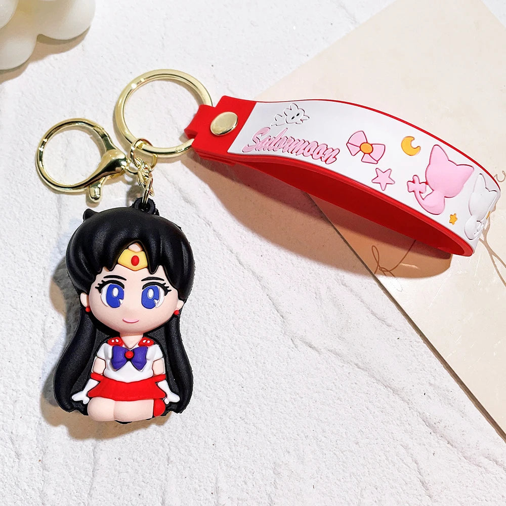 Sailor Moon 'Sailor Mars' Keyring Silicone Keychain