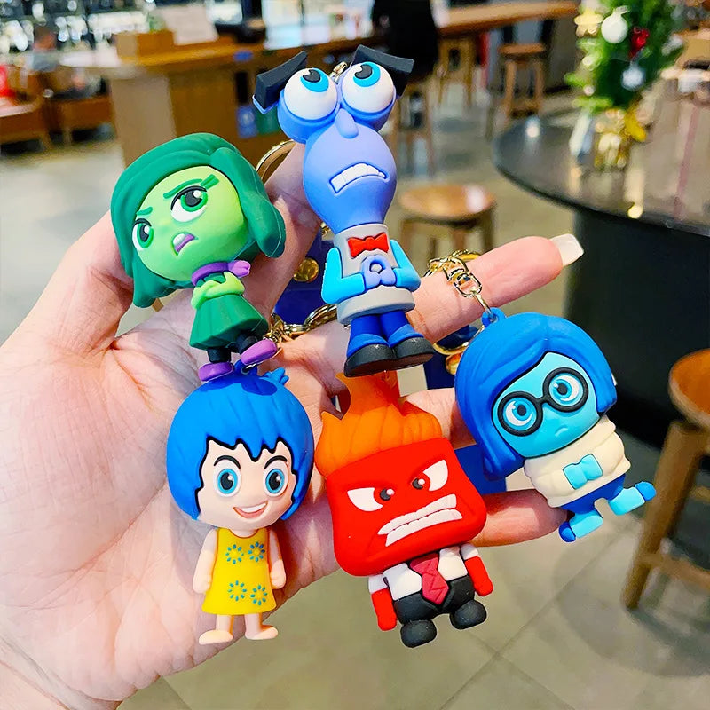 Inside Out 'Sadness' Keyring Rubber Keychain