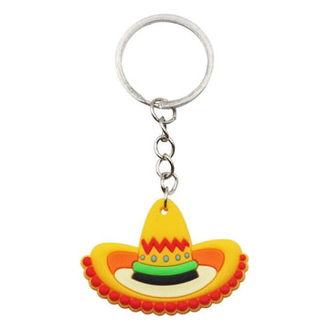 Cartoons 'Mexican Hat' Keyring Silicone Keychain