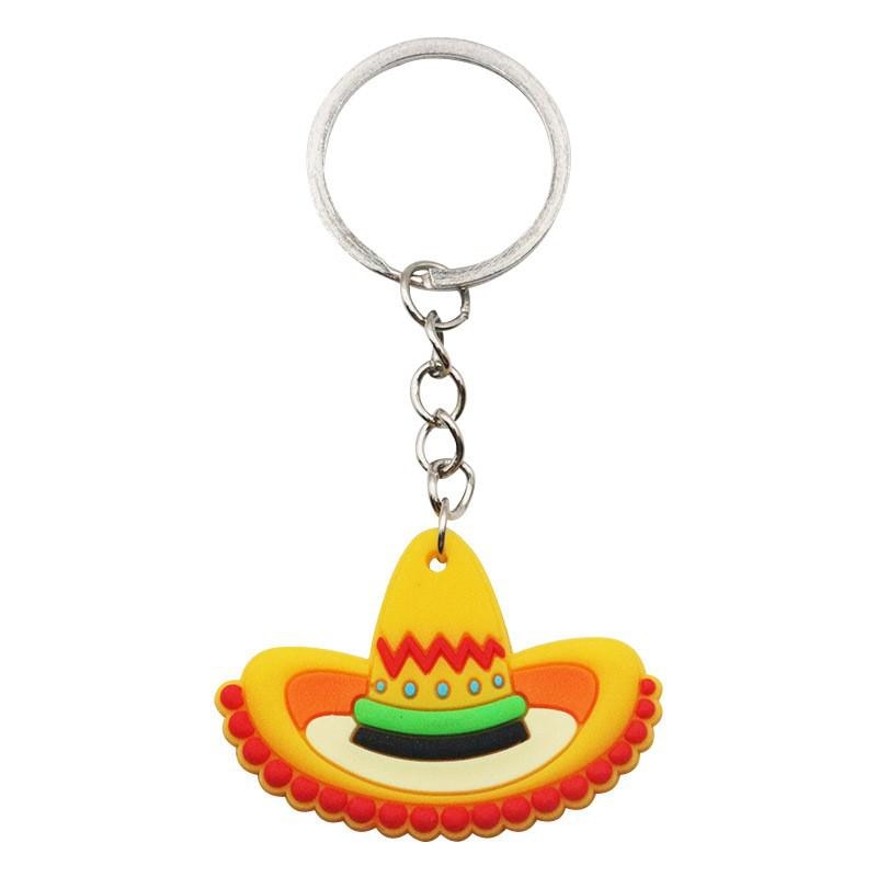 Cartoons 'Mexican Hat' Keyring Silicone Keychain