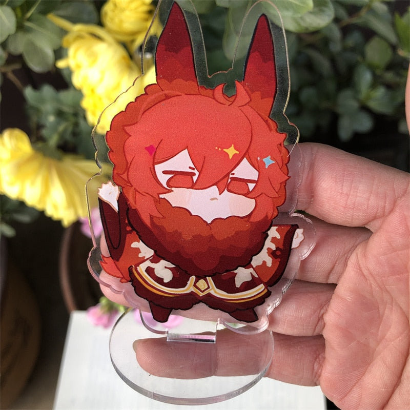 Genshin Impact 'Diluc' Keyring Plastic Keychain