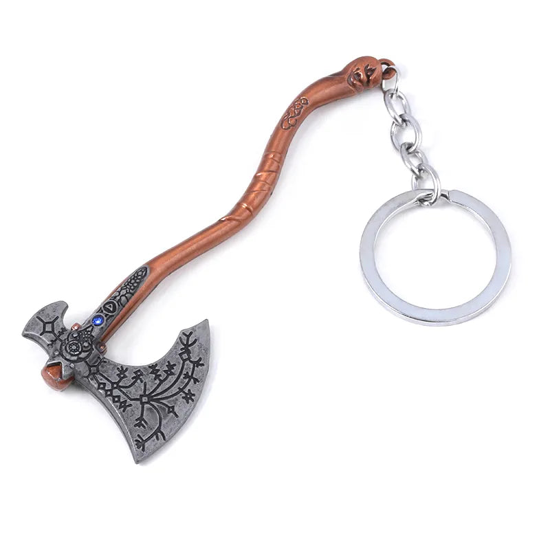 God of War Ragnarok 'Leviathan Axe' Keyring Metal Keychain