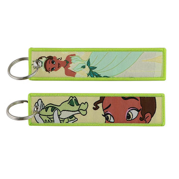 The Princess and The Frog Embroidered Keychain