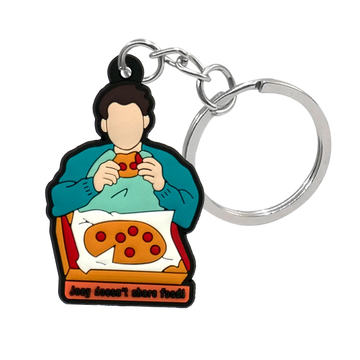 FRIENDS 'Joey Doesn't Share Food' Keyring Silicone Keychain