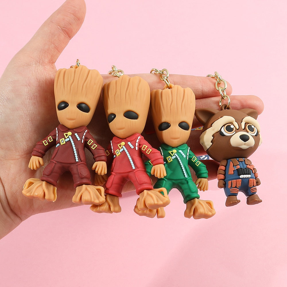 Guardians of the Galaxy 'Groot | Green Ravager ' Keyring Silicone Keychain