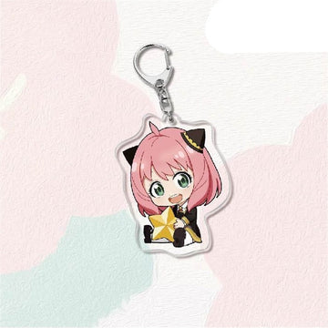 SPY X FAMILY 'Anya Forger With Cute Star' Keyring Acrylic Keychain