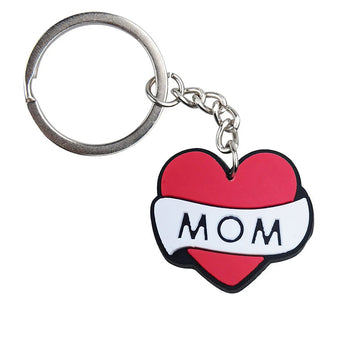'MOM' Keyring PVC Keychain