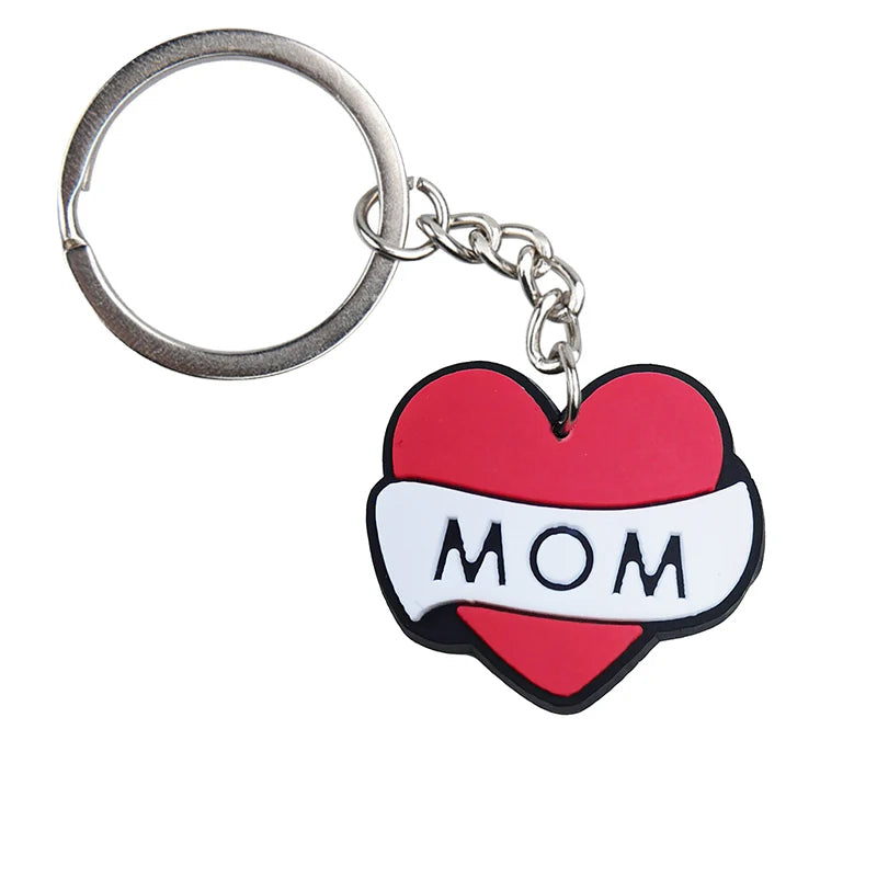 'MOM' Keyring PVC Keychain