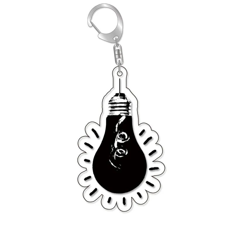 Omori 'Lightbulb' Keyring Plastic Keychain