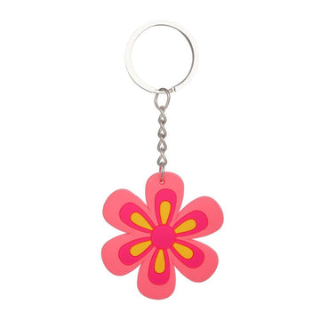 Cartoons 'Beautiful Flower' Keyring Silicone Keychain