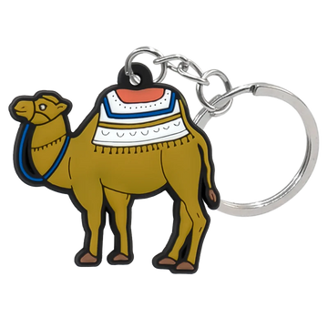 'Morocco Camel' Keyring Silicone Keychain