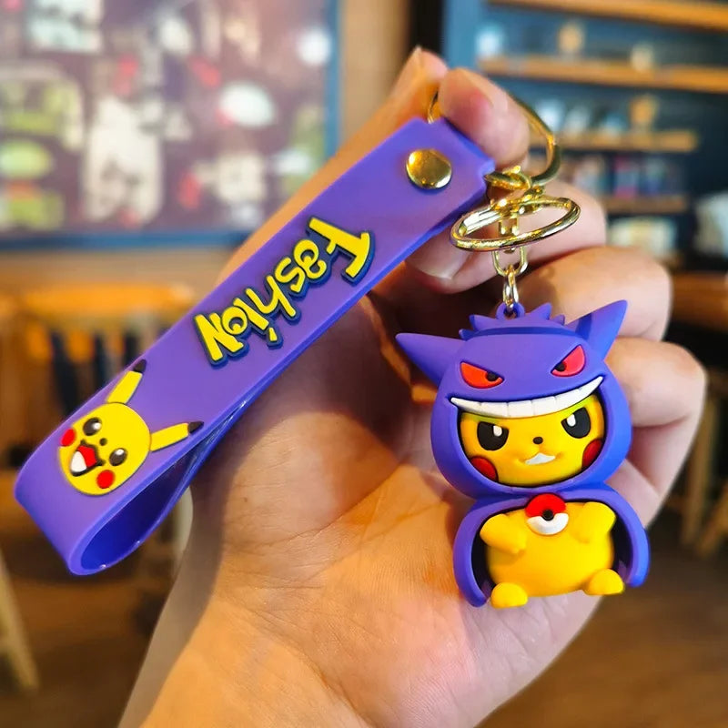 Pokemon 'Pikachu x Gengar Cape' PVC Keyring Keychain