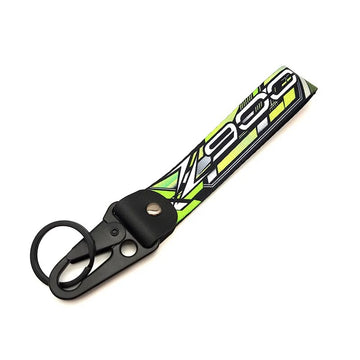 Motorcycle 'Kawasaki Z900' Wrist Lanyard with Keyring Clip Keychain