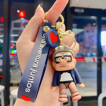 UP 'Carl Fredricksen' Keyring Silicone Keychain