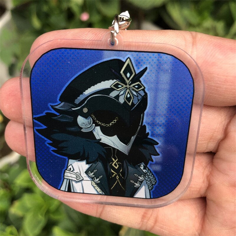Genshin Impact 'Capitano' Keyring Plastic Keychain