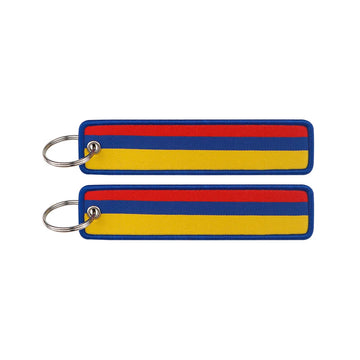 National Flag 'Armenia' Embroidered Keyring Keychain