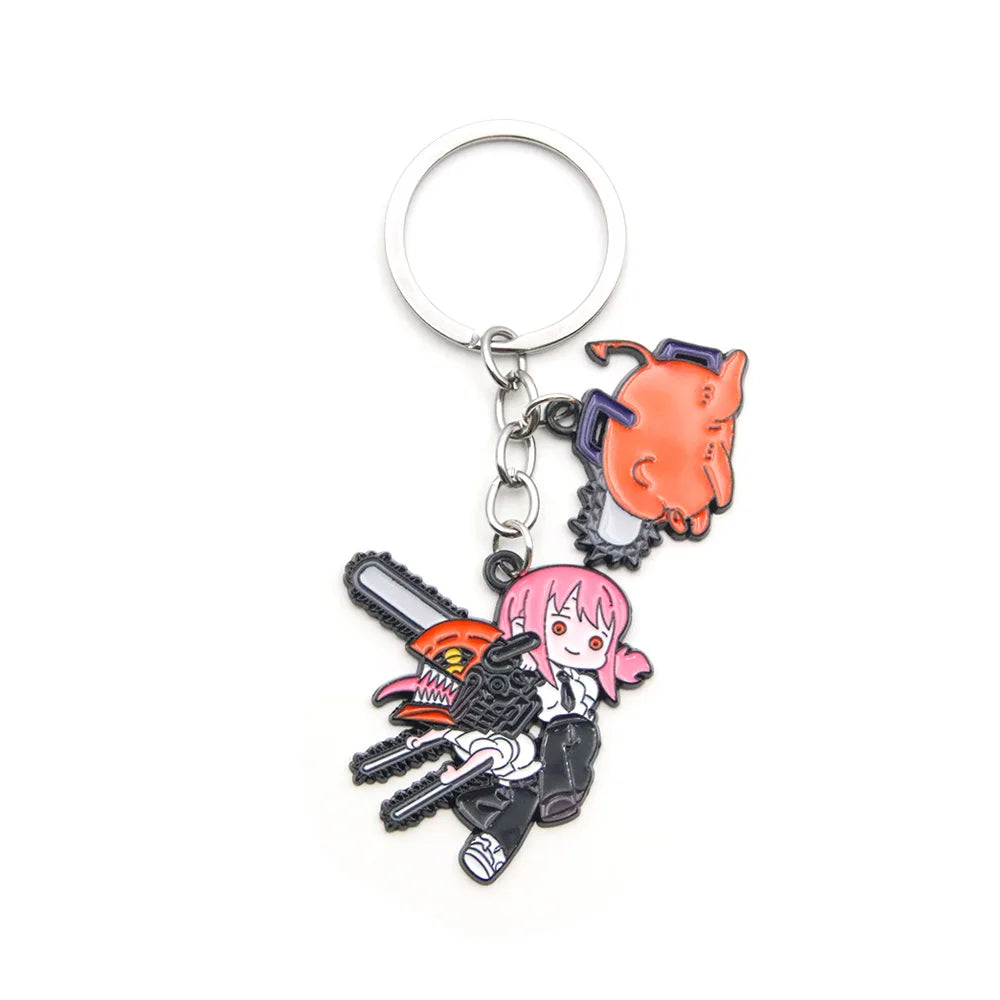 Chainsaw Man Keyring Metal Keychain