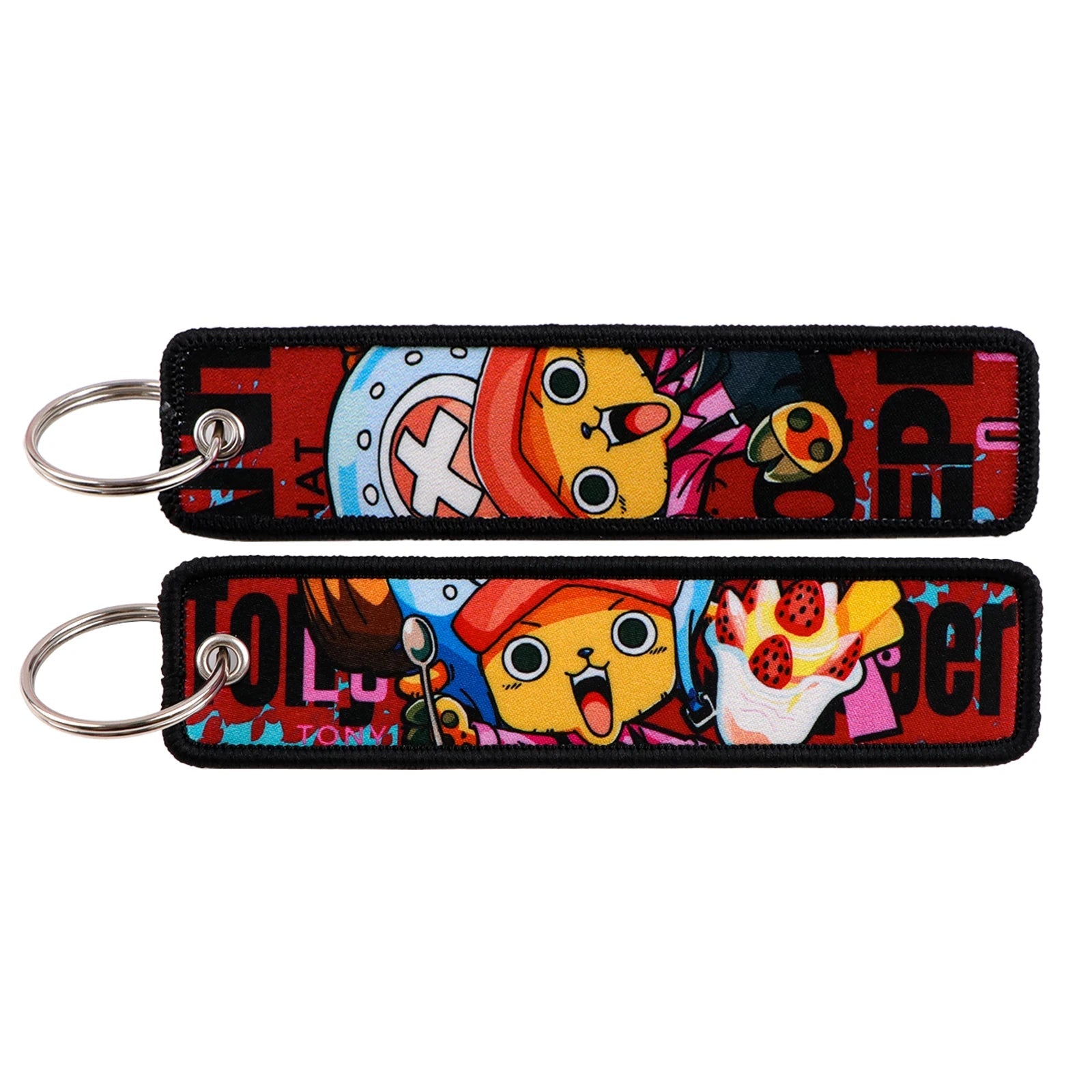 One Piece 'Tony Tony Chopper' Embroidered Keyring Keychain