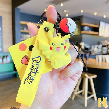 Pokemon 'Happy Pikachu' Keyring PVC Keychain