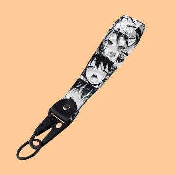 Junji Ito 'Tomie' Wrist Lanyard Keychain with Keyring Clip