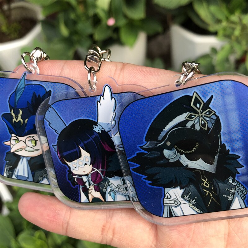 Genshin Impact 'Pulcinella' Keyring Plastic Keychain