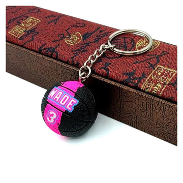Basketball 'Wade 3 | Black Pink' Keyring Rubber Keychain
