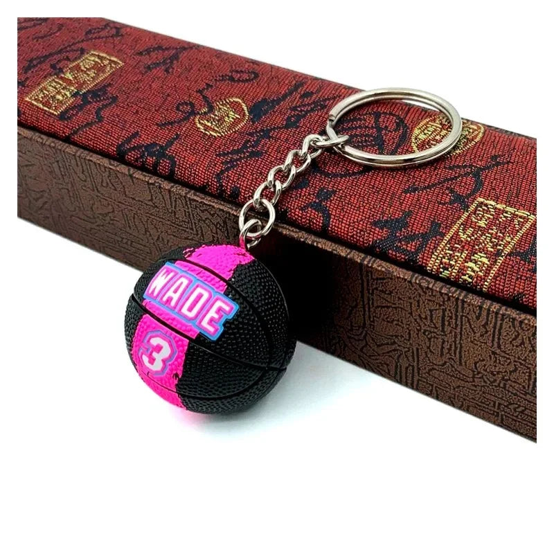 Basketball 'Wade 3 | Black Pink' Keyring Rubber Keychain