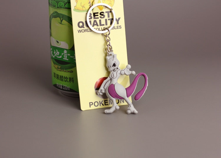 Pokemon 'Mewtwo' Keyring Silicone Keychain