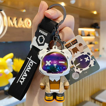 Mechanical Bear 'Street Wear' Keyring Silicone Keychain