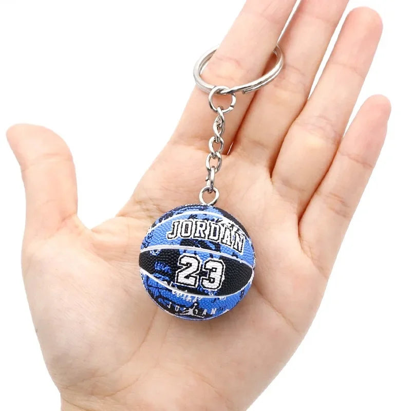 Basketball 'Jordan 23' Keyring Rubber Keychain