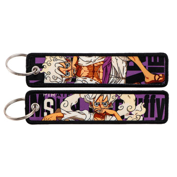 One Piece 'Luffy | Gear 5' Embroidered Keyring Keychain
