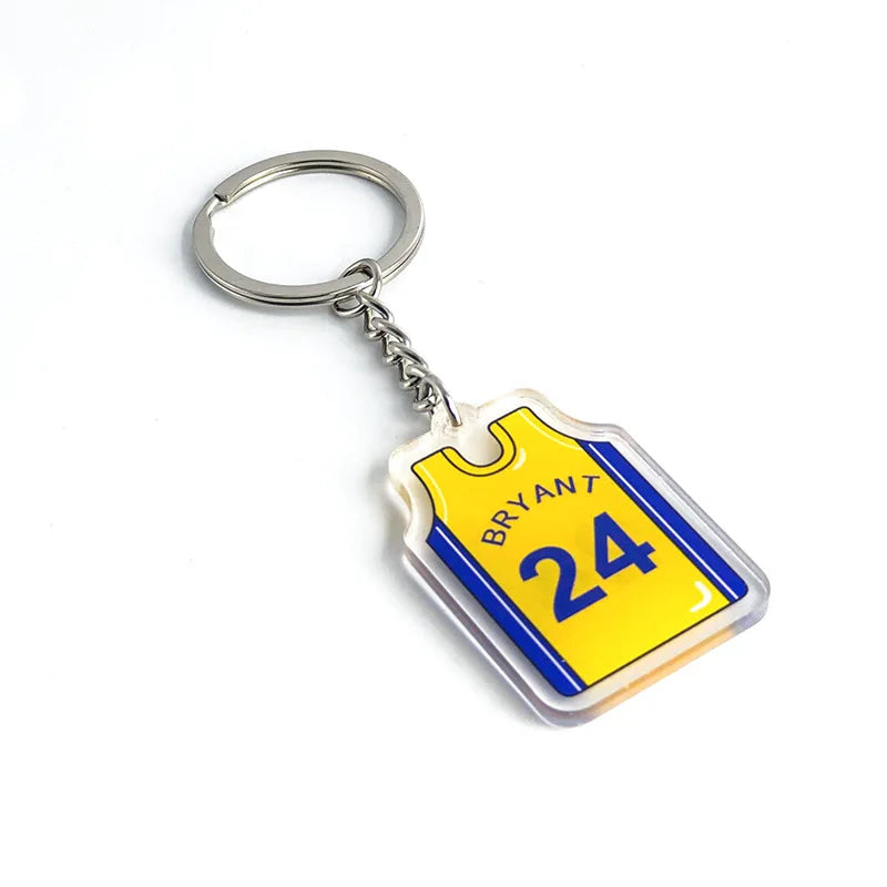 Basketball Jersey 'Bryant 24 | Yellow' Keyring Acrylic Keychain