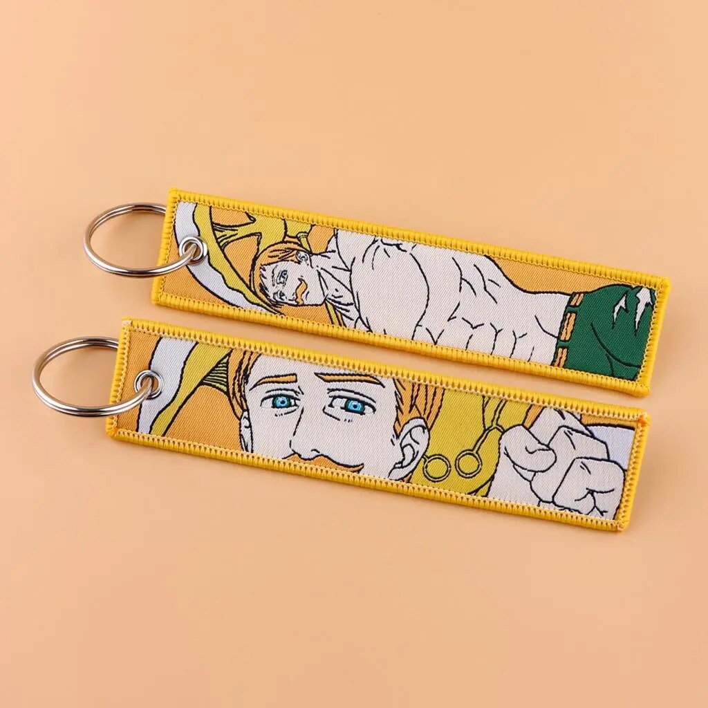 The Seven Deadly Sins 'Escanor' Embroidered Keychain