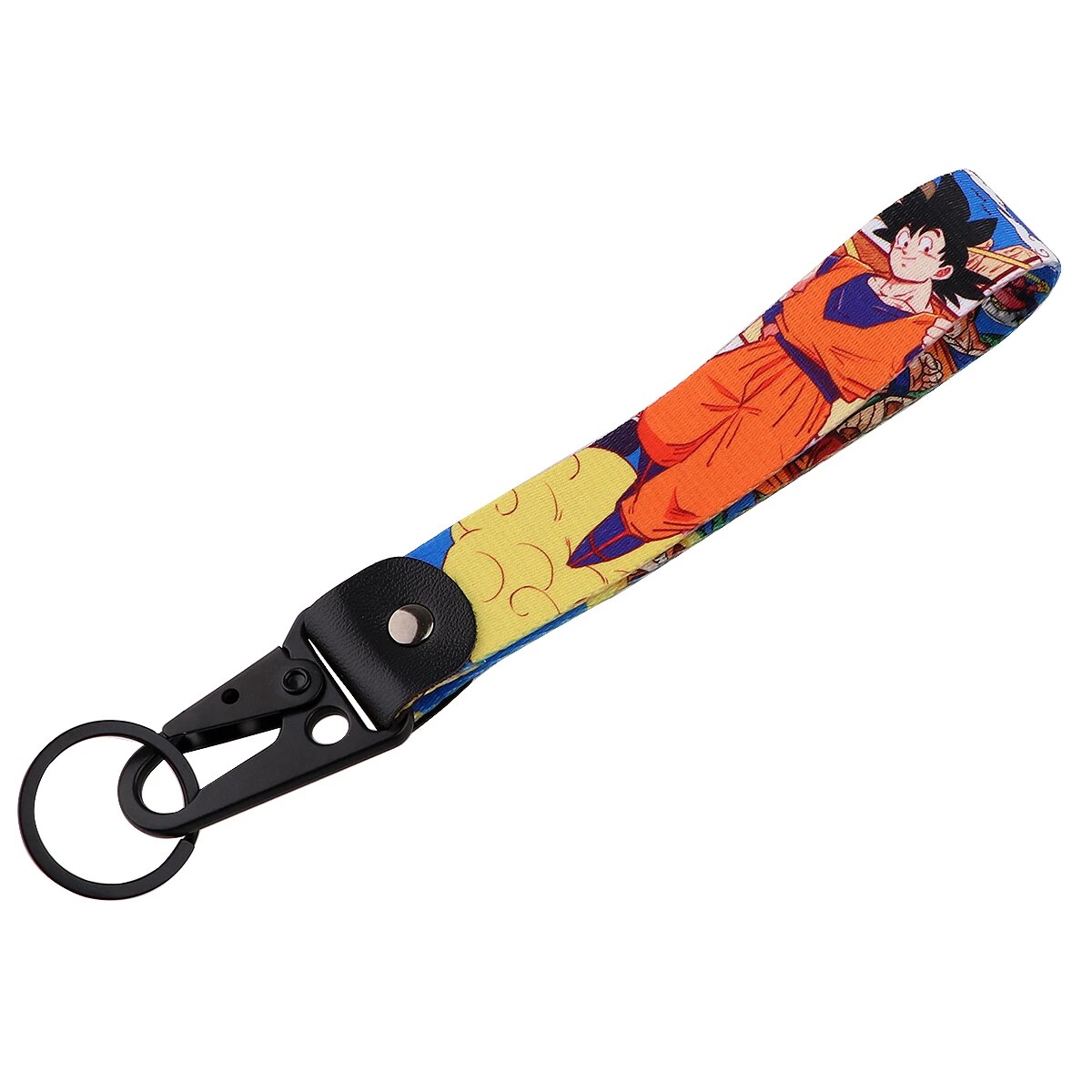 Dragon Ball Z 'Son Goku' Wrist Lanyard Keychain with Keyring Clip