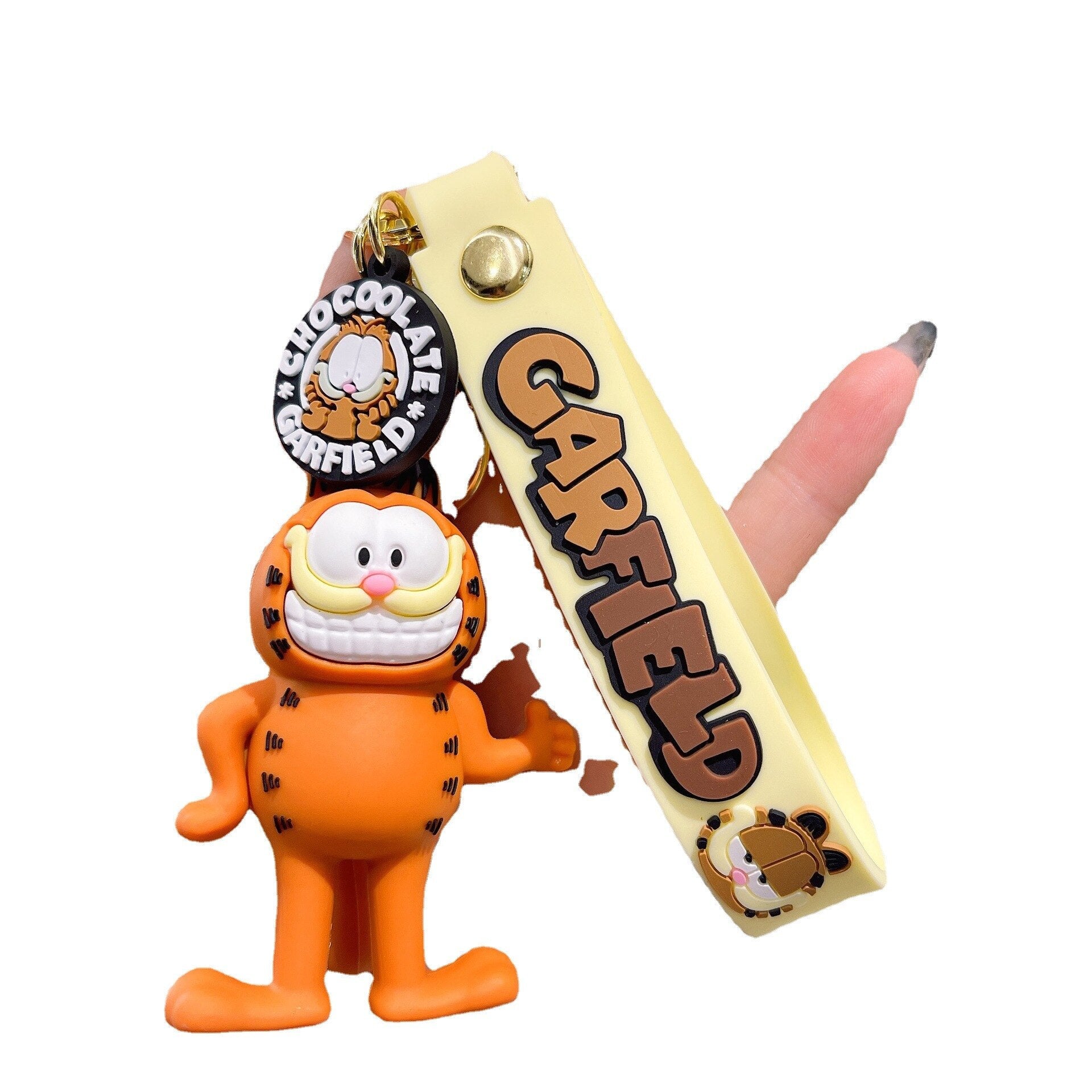 Garfield 'The Lazy Cat' Keyring PVC Keychain