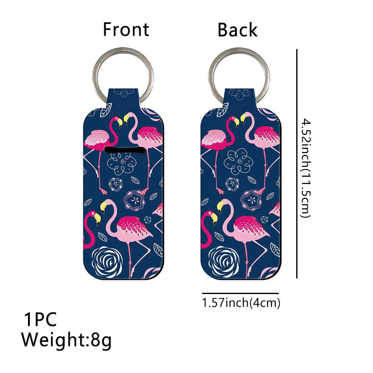 Art of Bird Nature Flamingo Lipstick Holder Keychain