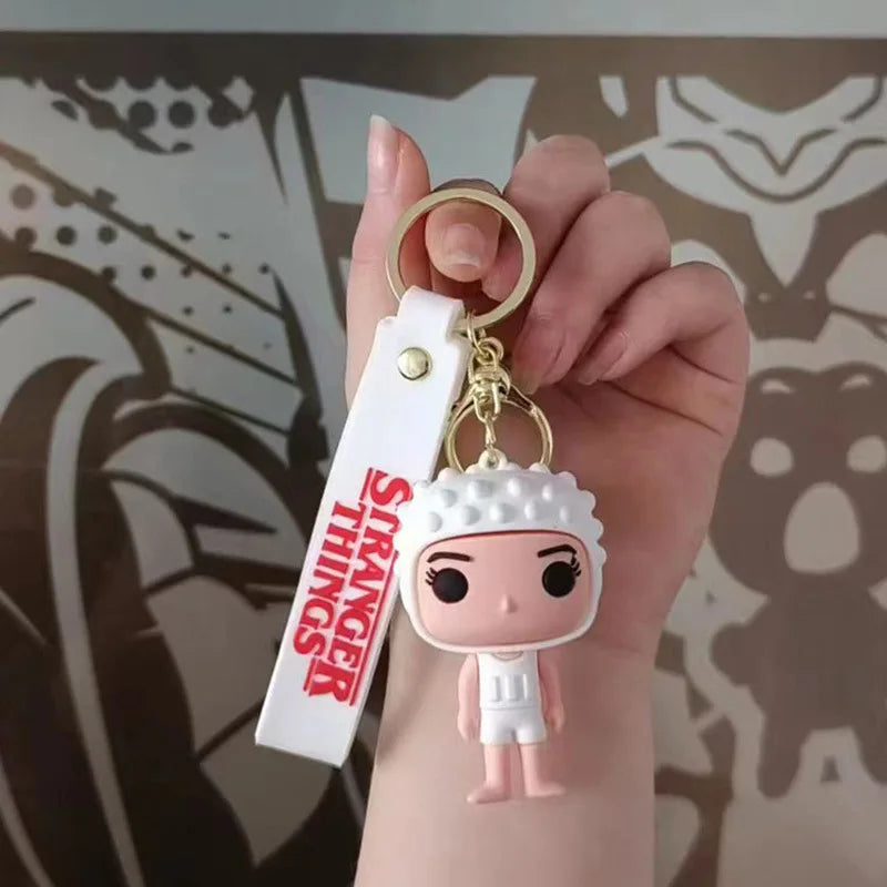 Stranger Things 'White | Eleven' Keyring Silicone Keychain