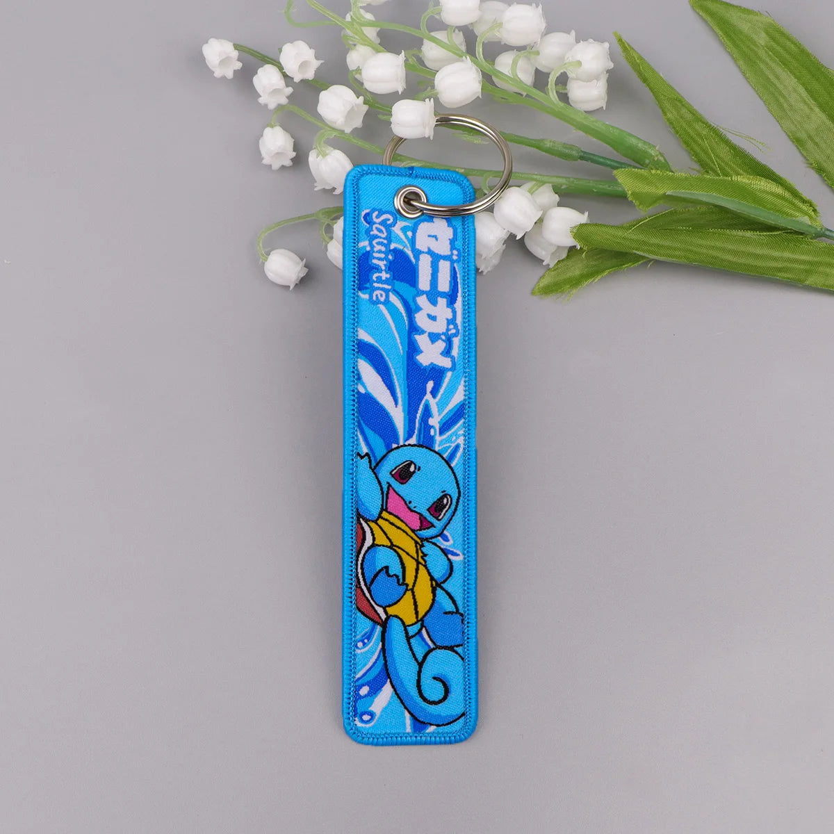 Pokemon 'Kawaii Squirtle' Embroidered Keyring Keychain