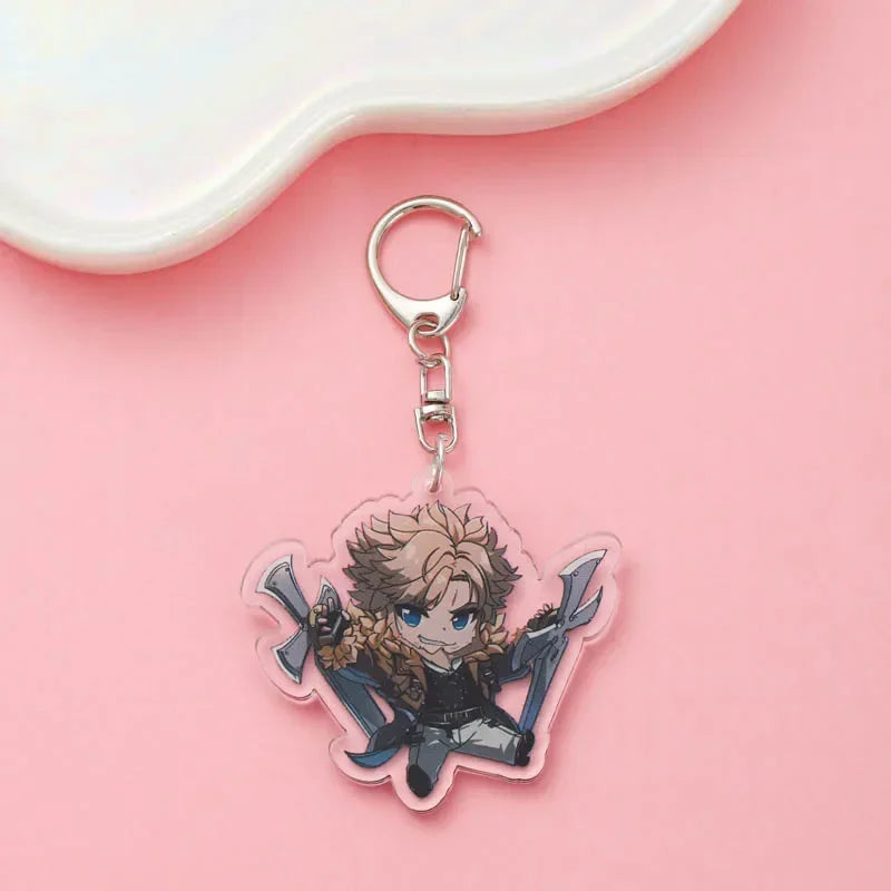 Guilty Gear 'Leo Whitefang | Chibi' Keyring Acrylic Keychain